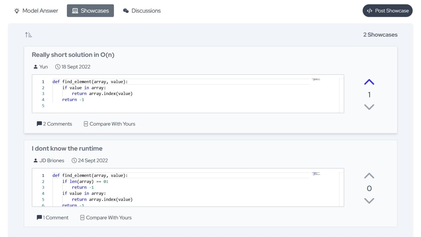 User Showcases